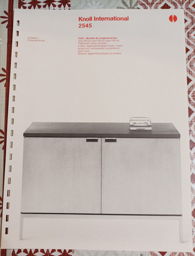 Fiche publicité knoll meuble - fiche,